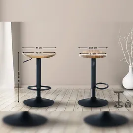 CLP 2er Set Barhocker Skelde natura