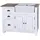 Casa Padrino Spülenschrank Landhausstil 118 x 65 x 90 cm Antik Weiß / Naturfarben