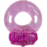 Orion You2Toys Vibrating Penis-Ring - sehr flexibler Cockring für Männer und Frauen, Blutstau-Effekt, Ejakulations-Verzögerung, integriertes Vibro-Ei, rosa