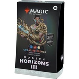 Magic The Gathering Magic: The Gathering Modern Horizons 3 Commander-Deck – Kreative Energie (Deck mit 100 Karten, Sammler-Booster-Probepackung mit 2 Karten + Zubehör) (English Version)