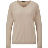 GOLDNER Rundhalspullover Beige 25