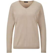 GOLDNER Rundhalspullover Beige 25