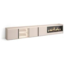 SKRAUT HOME Lowboard 315x50x35 cm Beige Holzwerkstoff