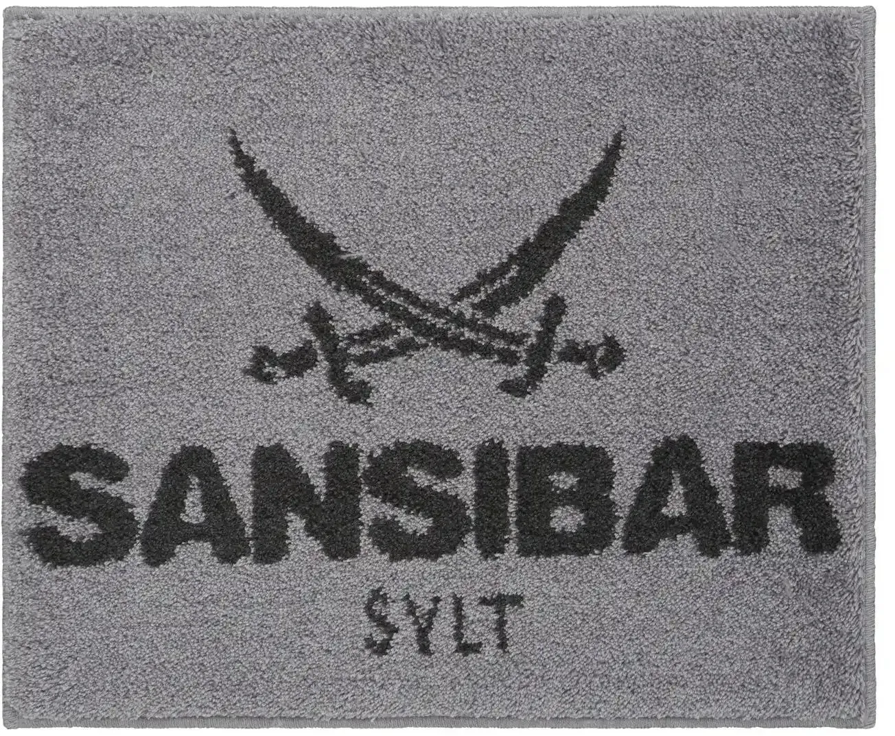 SANSIBAR Sylt Hoch-Flor Badteppich  Sansibar , silber , Synthetik , Maße (cm): B: 55