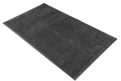 Schmutzfangmatte Microluxx, granit meliert, glatter Rücken 4120161150300150 , Maße (B x T): 150 x 300 cm