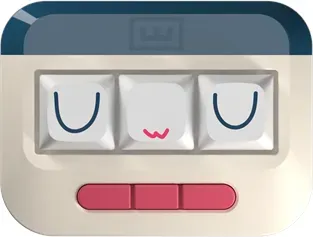 UwU - No RGB - Gaming Tastaturen - ohne Numpad - Universal - Beige