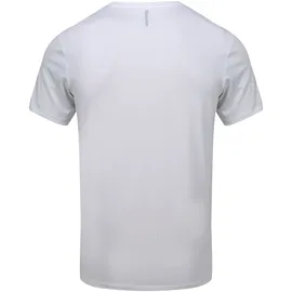 Reebok Unterhemd "Clancy", Herren, Gr. XL (50/52), N-Gr, schwarz-weiß (schwarz, weiß), Stoff, Obermaterial: 92% Polyester, 8% Elasthan, unifarben, körpernah, Rundhals, Unterhemden Unterhemd, Kurzarm, mit Logo, basic, atmungsaktiv, bequem, Rundhalsausschnitt