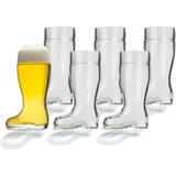 Stölzle Lausitz Stiefel Biergläser 6er Set Gläser 6 ct