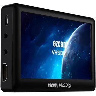 Ezcap Video zu Digital Konverter, CVBS Videorecorder mit 4,3 Zoll LCD-Bildschirm, tragbarer Composite CVBS AV Video Recorder Analog zu Digital Konverter, Aufnahme von analogem Video zu Digital, kein