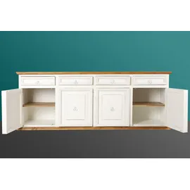 1a Direktimport Großes Sideboard MEXICO KOLONIAL, schwarz-braun kolonialfarben lackiert, Pinie Massivholz