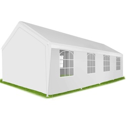 TECTAKE Partyzelt Mammut 8x4m im Stecksystem, stabil und wasserdicht