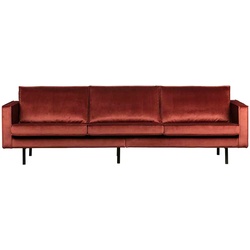 Rodeo Sofa 3-Sitzer Samt, Rot