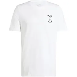 ADIDAS Herren Fanshirt Official Emblem Stadium, WHITE, L