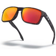 OAKLEY Holbrook Camo, Sonnenbrille Prizm - Schwarz/Grau Orange/Rot-Verspiegelt