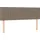 vidaXL Boxspringbett mit Matratze Taupe 140x200 cm Stoff