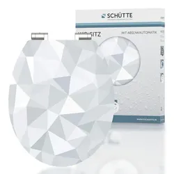 SCHÜTTE WC-Sitz »Diamond«, MDF, oval,  mit Softclose-Funktion - weiss
