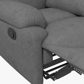 Homcom Relaxsessel Fernsehsessel mit Liegefunktion Polyester 88 x 102 x 93 cm Grau mit Kissen