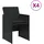 vidaXL Gartenstuhl 54,1 x 54 x 33,6 cm schwarz 4 St.