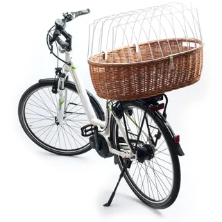 Aumüller Fahrrad-Tierkorb mit Halter, L: 68 cm - Gepäckträgermontage
