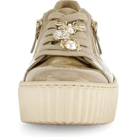 Gabor Plateau Schnürschuhe in gold - Gr.: 38