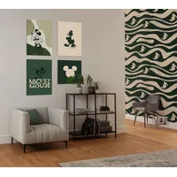 KOMAR Disney Donald Duck Green Waves bedruckt