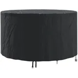 vidaXL Gartenmöbelabdeckung Schwarz 157 x 157 x 85 cm 600D-Gewebe