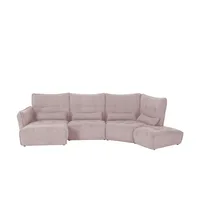 Sofa.de Wohnlandschaft Jeaneva ¦ rosa/pink ¦ Maße (cm): B: 384 H: 101 T: 197