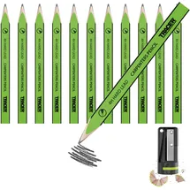 ox tools uk 12 Zimmermannsbleistifte mit Anspitzer,