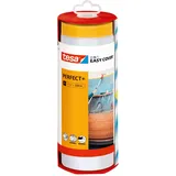 Tesa EASY COVER® PERFECT+ XL Abdeckfolie mit Abroller transparent 260,0 cm x 17,0 m 1 Rolle