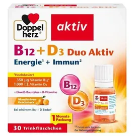 Doppelherz Aktiv B12 + D3 Duo Aktiv Trinkfläschchen 30 St.