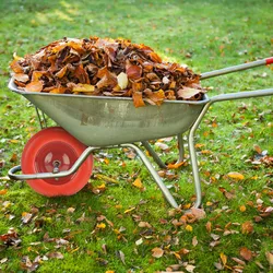 Relaxdays Schubkarrenrad PU 4.80 4.00-8, Vollgummireifen mit Stahlfelge, pannensicher, Schubkarrenreifen, rot/schwarz