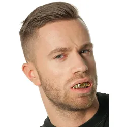 Goldene Hip Hop Zahnreihe