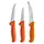 Friedr. Dick Dick ErgoGrip Messerset 3-tlg. 15 cm/13 cm/10 cm Orange