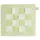 Knit Factory Topflappen Block - Hitzebeständige Lappen - Schutzlappen zum Kochen - Küchenzubehör - Kochlappen - Ecru/Spring Green - Hellgrün - Traditioneller Look - 23x23 cm
