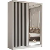 ax living Schwebetürenschrank Cabinio 160 x 216 x 61 cm Weiß