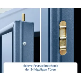 EcoStar Trend-P Typ 2,38 x 2,38 m taubenblau Einzeltür