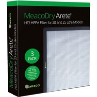Dry Arete One H13 HEPA-Filter 20L / 25L, 3 Stück - für Meaco Dry Arete One 20L und 25L Luftentfeuchter