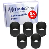 5x Trade-Shop Schaumstoff-Filter kompatibel mit Thomas Vario 20, 20 S, 786/B, 820, 826 SD, 920, 926, 931 SL, Power Boy 1218, Power Edition 1530