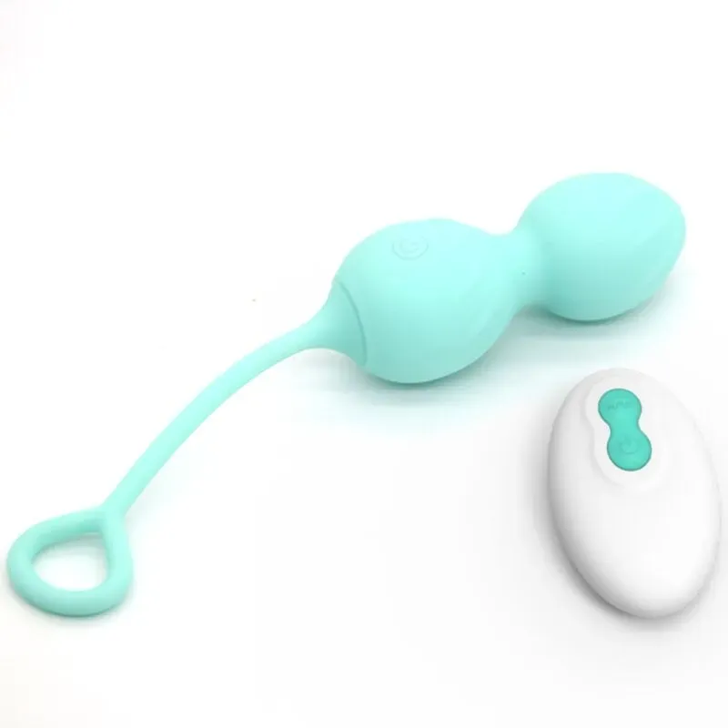 ARMONY - Blossoms Vaginalhantel mit Vibration und Fernbedienung, 10 Vibrationsmodi, Grün