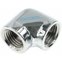 Alphacool 17041 HF L-Verbinder G1/4 IG auf G1/4 IG - Chrome Wasserkühlung Anschlüsse