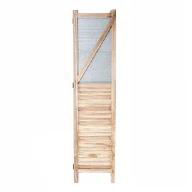 Mendler Paravent HWC-D27, Raumteiler Trennwand spanische Wand Sichtschutz, Holz Metall 170x160x2cm