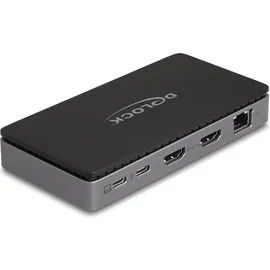 DeLock USB Type-C Dockingstation 4K Dual HDMI MST Gibabit LAN PD 3.0 85