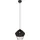 Trio Borka 1-flg. 30 cm rund Schwarz/Rattan