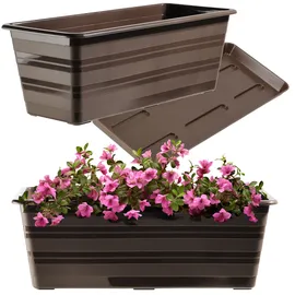 Kadax Blumenkasten 40 x 17 x 14 cm Braun