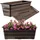 Kadax Blumenkasten 40 x 17 x 14 cm Braun
