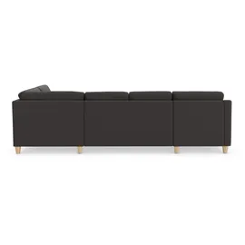 sit&more Wohnlandschaft SIT & MORE "Farö U-Form", grau (fango), B:325cm H:90cm T:187cm, Sofas, Wohnlandschaft, inklusive Federkern, wahlweise mit Bettfunktion und Bettkasten
