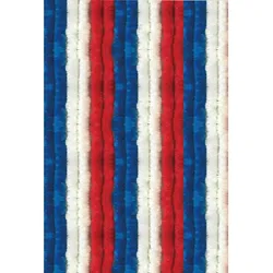 Arsvita Flauschvorhang 140x220 Unistreifen rot - weiß - blau