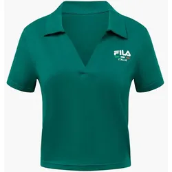 Crop Poloshirt - Damen - grün