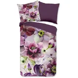 Muller Textil Chimai Blume Bordeaux 155 x 220 cm + 2 x 80 x 80 cm