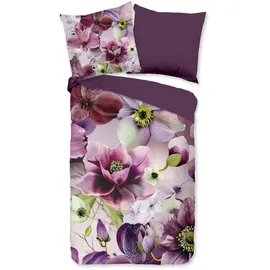 Muller Textil Chimai Blume Bordeaux 155 x 220 cm + 2 x 80 x 80 cm